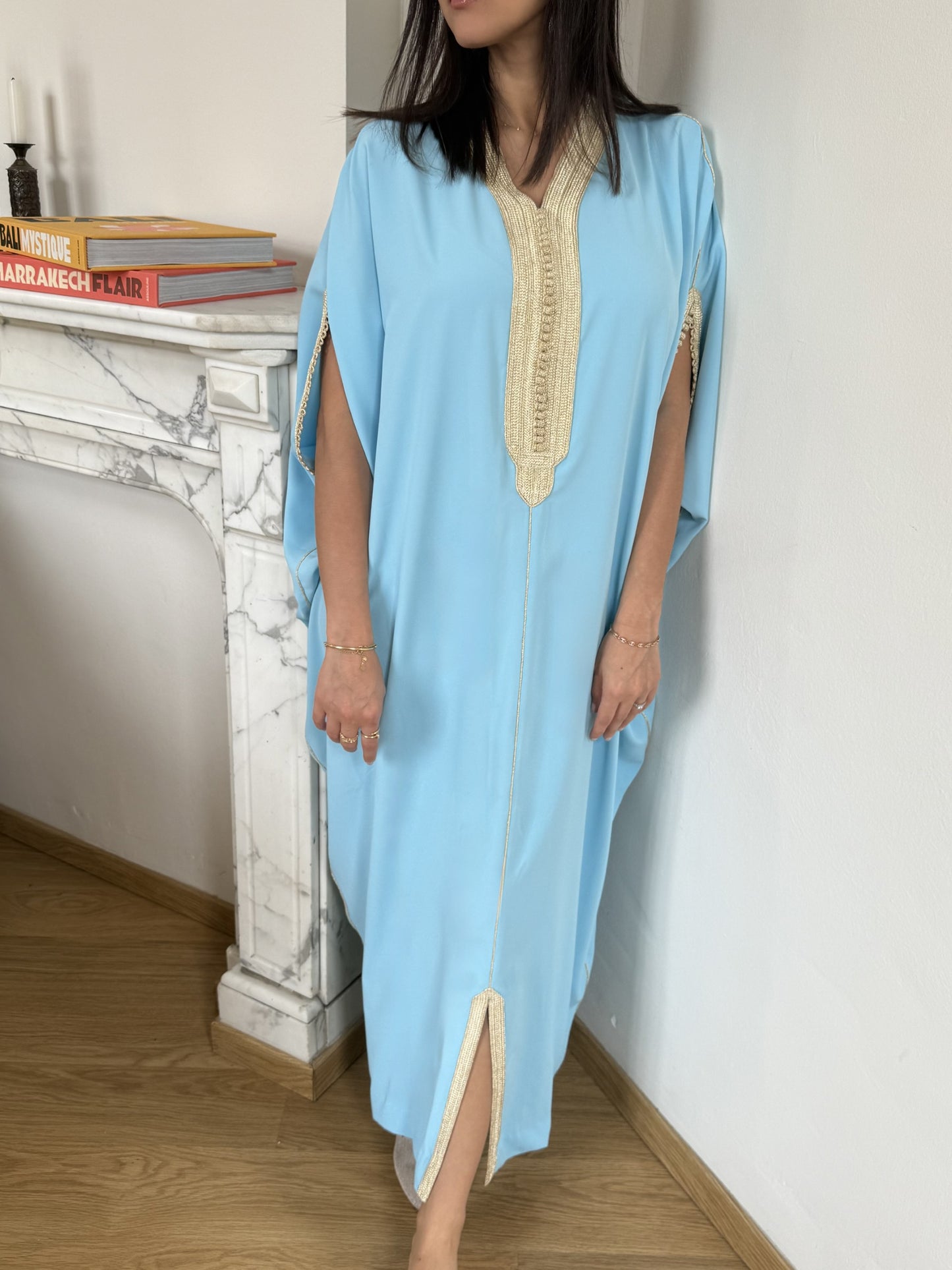 Gandoura d'Été en Crêpe de Soie